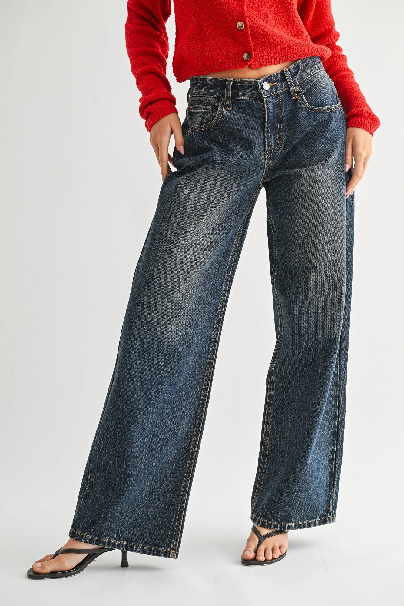パンツ RAN select item Wide flare blackdenim パンツ RAN select item Wide flare blackdenim WIDE FLARE PANT